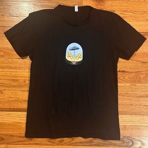 Mens Love Moschino Black T Shirt Snowglobe Logo Sz XL